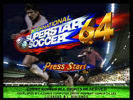 International Superstar Soccer 64 Title Screen